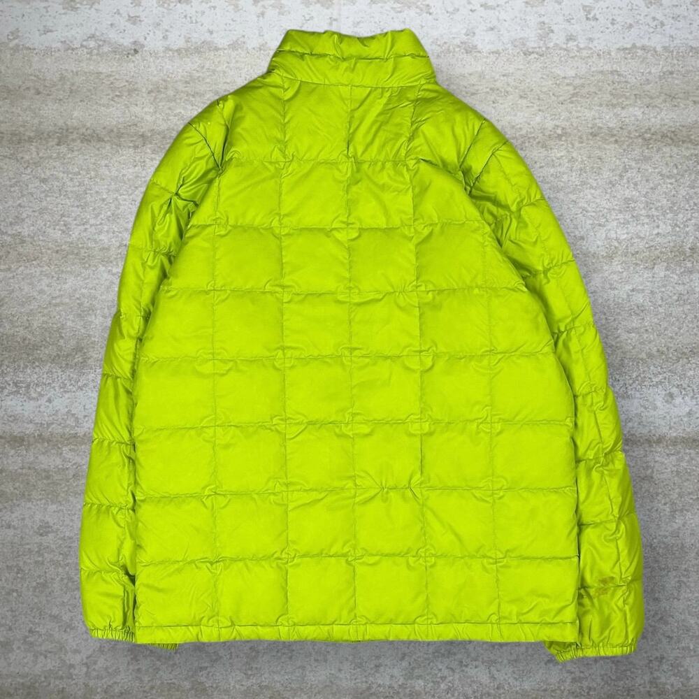 Vintage Y2K Marmot Puffer Jacket Youth XL Electric Green Polyester Full Zip - Picture 3 of 5